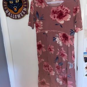 Mauve floral dress